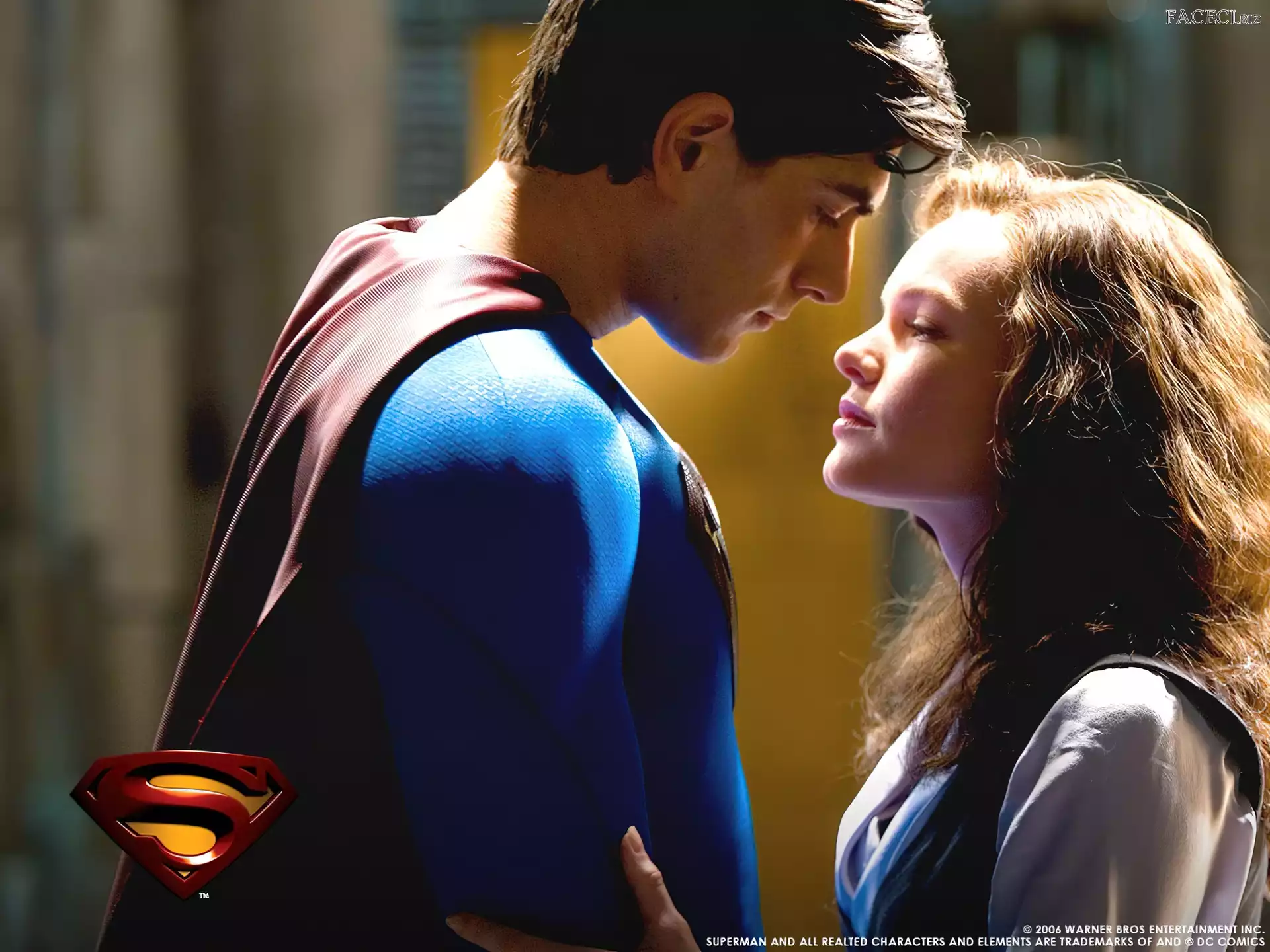 zbliżenie, logo, Brandon Routh, Superman Returns, Kate Bosworth