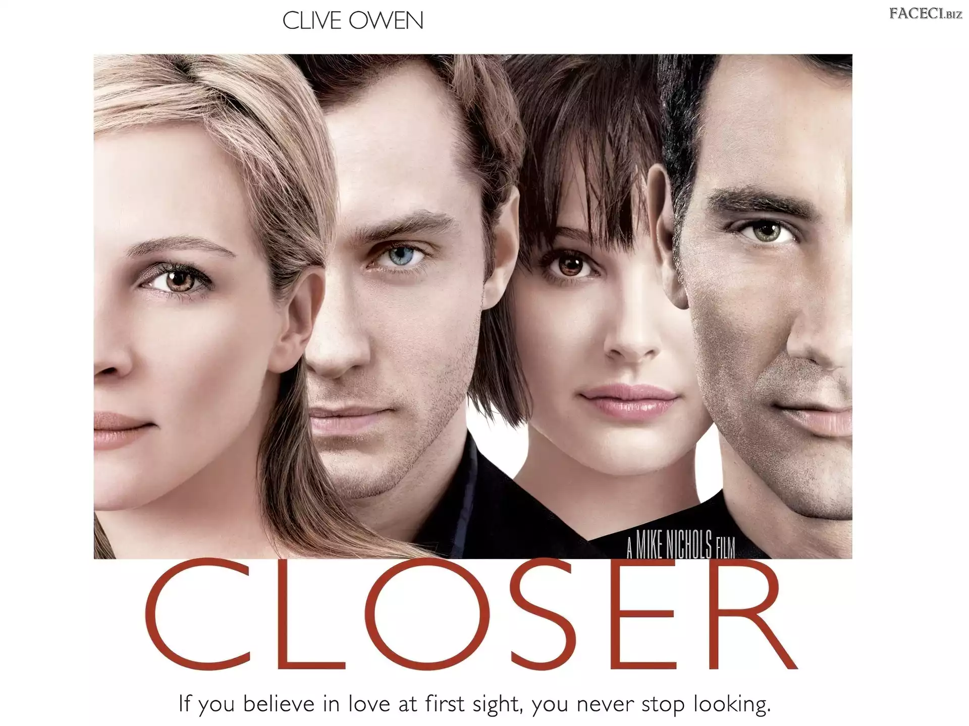oczy, Clive Owen, closer