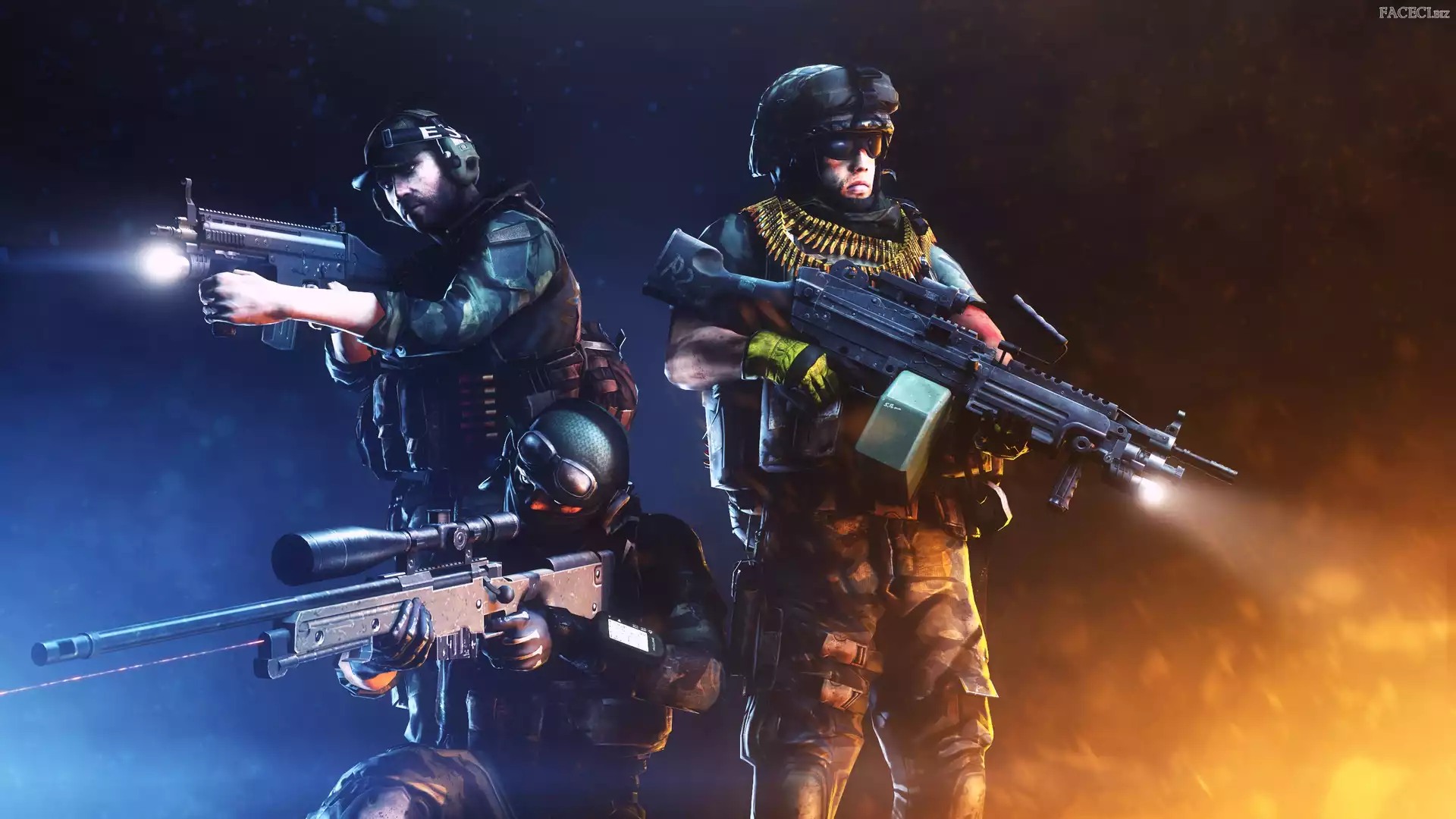 Pistolet, żołnierze, Karabin maszynowy